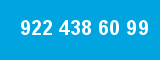 922 438 60 99 922 438 60 99